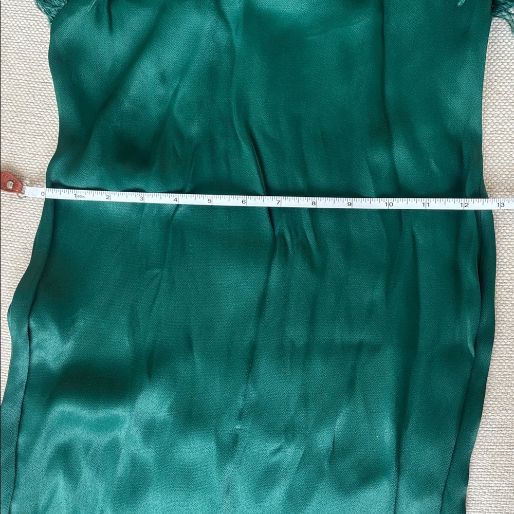 Zara Collection - Elegant Green Feathered Dress - Picture 7 of 7